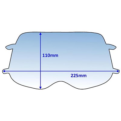 WELDCLASS LENS - CLEAR SUIT S/GLAS 9100FX VISOR